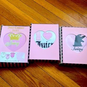 New Juicy Couture Infant bodysuits Sz 0-9 months